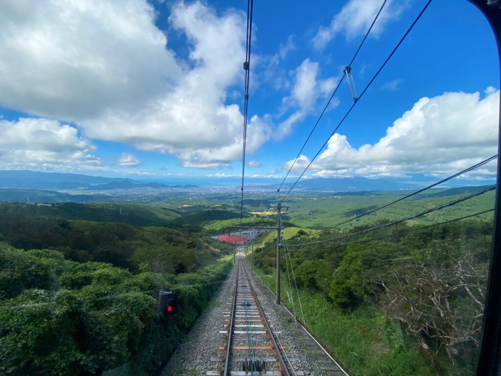 ケーブルカーからの景色