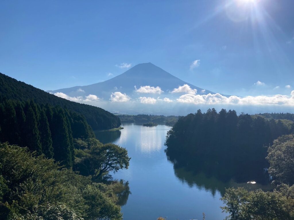 田貫湖と富士山